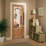 laundry glass back timber doors