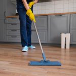 timber floor staining