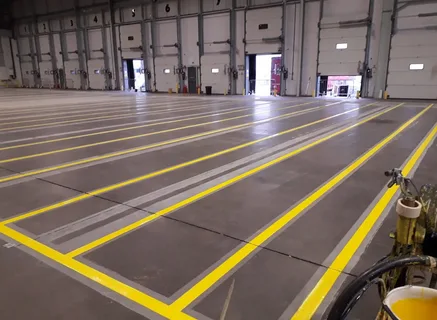 warehouse line marking